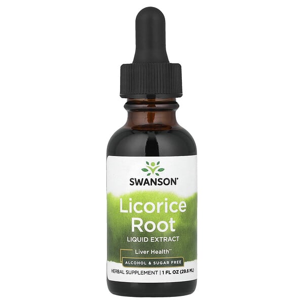 Swanson, Licorice Root Liquid Extract, 1 fl oz (29.6 ml)