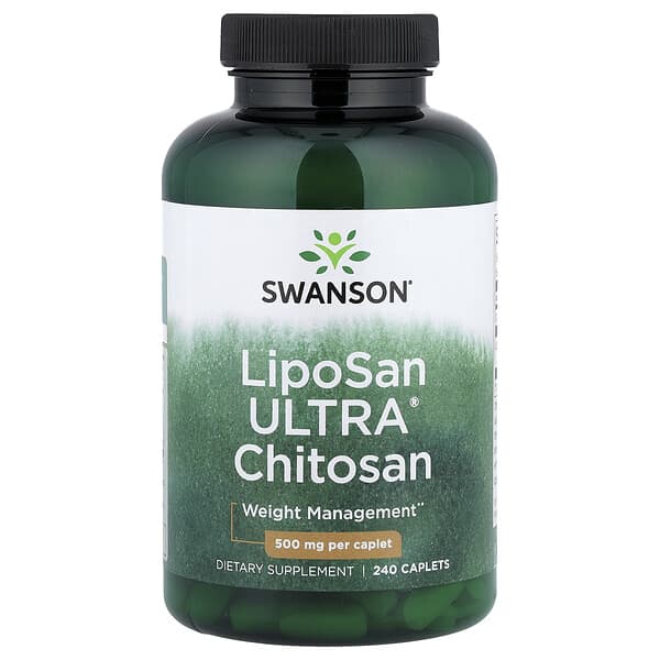 Swanson, LipoSan Ultra® Chitosan, 240 Caplets (500 mg Per caplet)