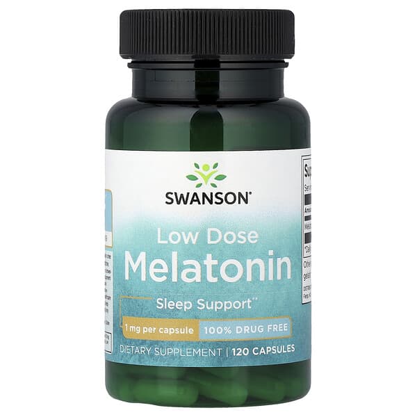 Swanson, Low Dose Melatonin, 1 mg, 120 Capsules