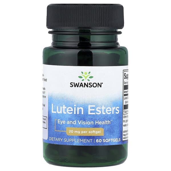 Swanson, Lutein Esters, 20 mg, 60 Softgels