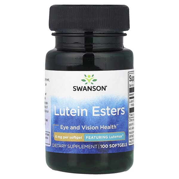 Swanson, Lutein Esters, 6 mg, 100 Softgels