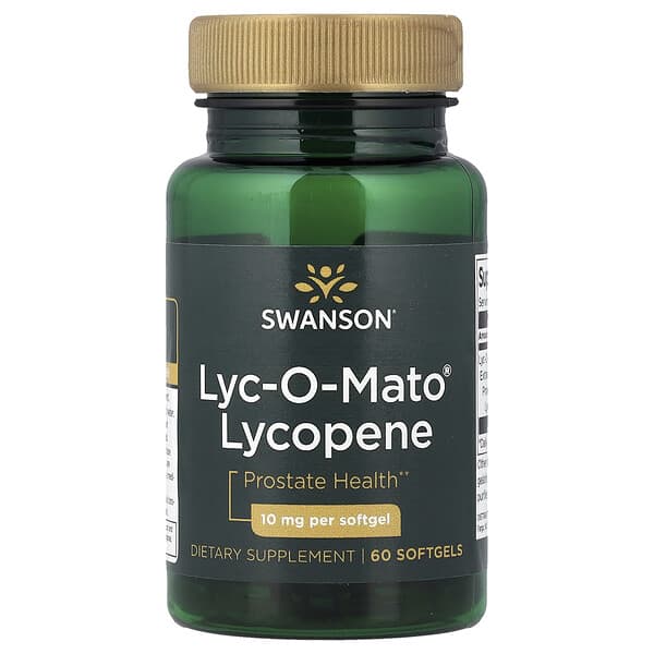 Swanson, Lyc-O-Mato® Lycopene, 10 mg, 60 Softgels