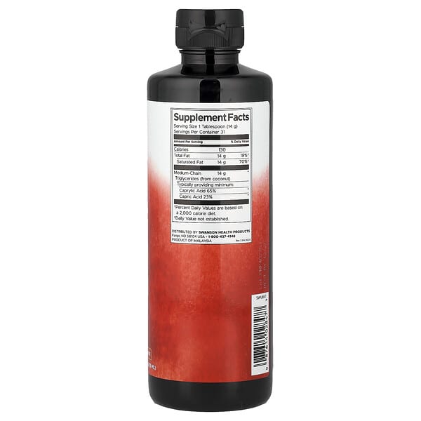 Alternative view of Swanson, MCT Oil, 16 fl oz (473 ml)