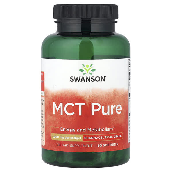 Swanson, MCT Pure, 1,000 mg, 90 Softgels