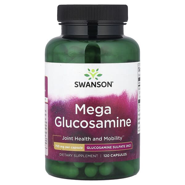 Swanson, Mega Glucosamine, 750 mg, 120 Capsules
