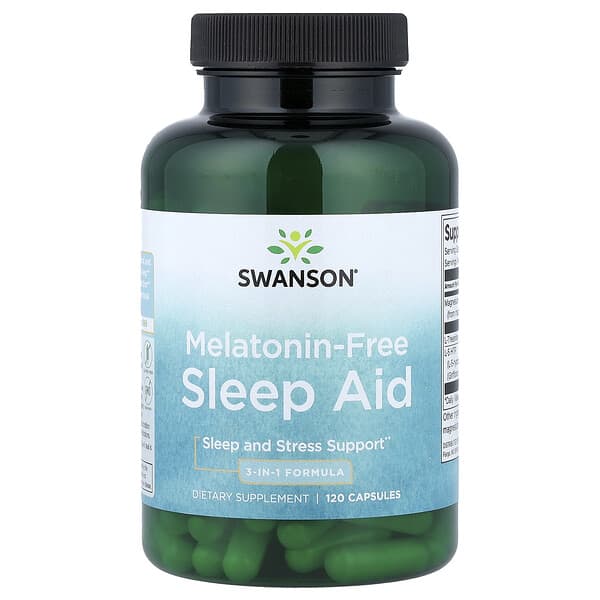 Swanson, Melatonin-Free Sleep Aid, 120 Capsules