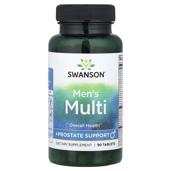 Swanson, Men's Multi + Prostate Support, 90 Tablets