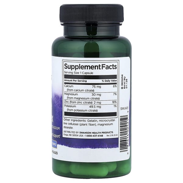 Swanson, Mineral Citrate Complex, 60 Capsules 2 Swanson, Mineral Citrate Complex, 60 Capsules - Ảnh 2