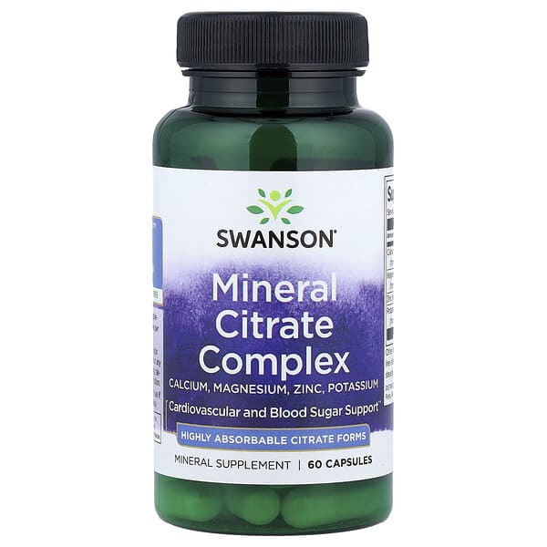 Swanson, Mineral Citrate Complex, 60 Capsules 3 Swanson, Mineral Citrate Complex, 60 Capsules
