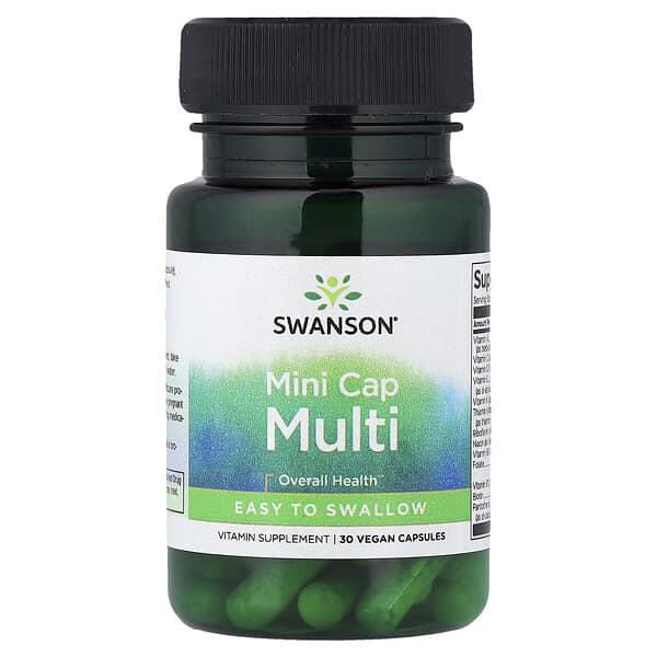 Swanson, Mini Cap Multi, 30 Vegan Capsules