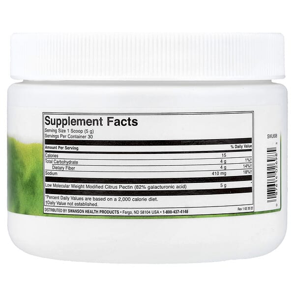Alternative view of Swanson, Modified Citrus Pectin Powder, 5.28 oz (150 g)