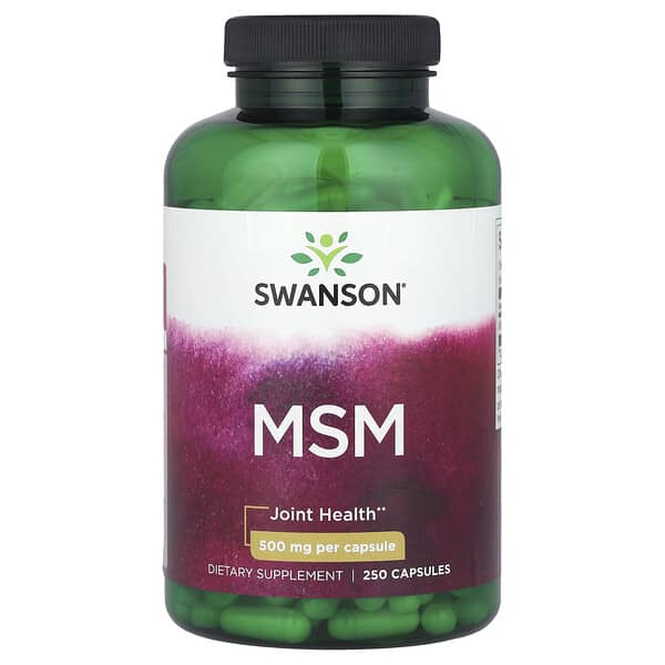 Swanson, MSM, 500 mg, 250 Capsules