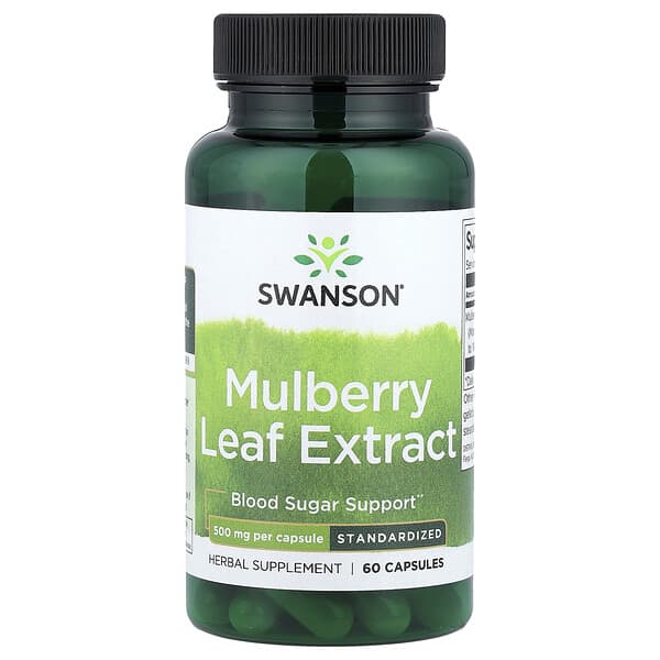 Swanson, Mulberry Leaf Extract, 500 mg, 60 Capsules