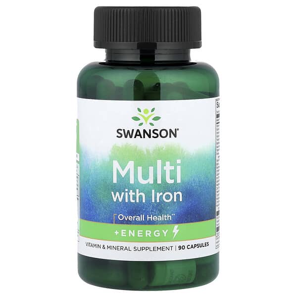 Swanson, Multi with Iron, 90 Capsules