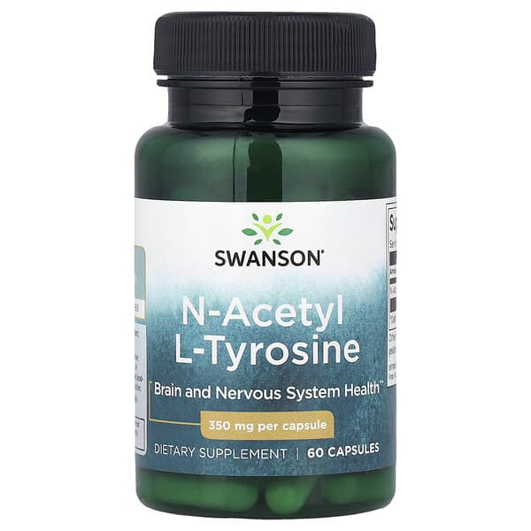 Swanson, N-Acetyl L-Tyrosine, 350 mg, 60 Capsules