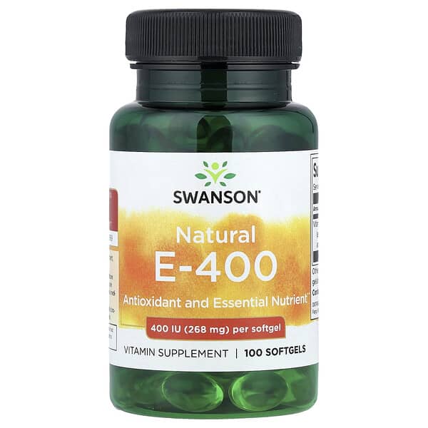 Swanson, Natural E-400, 268 mg (400 IU), 100 Softgels