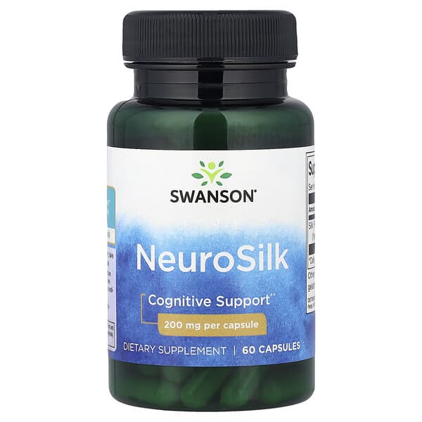 Swanson, NeuroSilk, 200 mg, 60 Capsules
