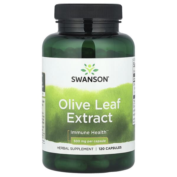 Swanson, Olive Leaf Extract, 500 mg, 120 Capsules 3 Swanson, Olive Leaf Extract, 500 mg, 120 Capsules