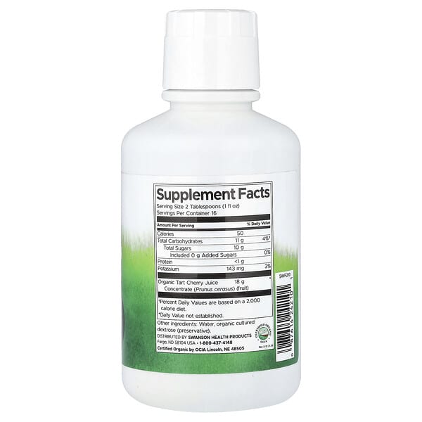 Alternative view of Swanson, Organic Tart Cherry Concentrate, 16 fl oz (473 ml)