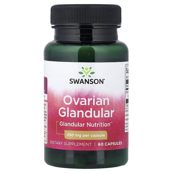 Swanson, Ovarian Glandular, 250 mg, 60 Capsules