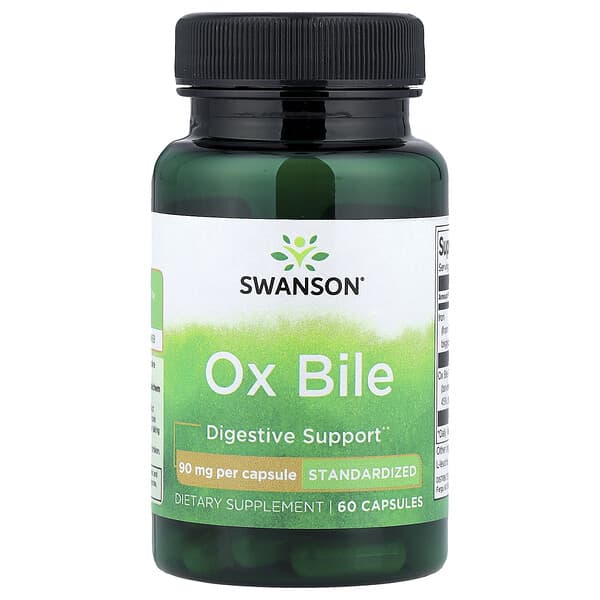 Swanson, Ox Bile, 60 Capsules 2 Swanson, Ox Bile, 60 Capsules
