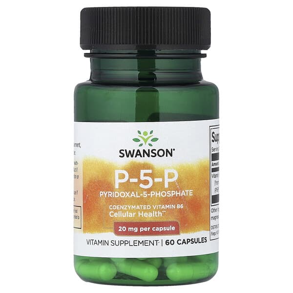 Swanson, P-5-P, 20 mg, 60 Capsules