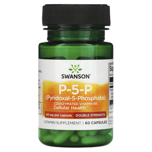 Swanson, P-5-P, 40 mg, 60 Capsules 5 Swanson, P-5-P, 40 mg, 60 Capsules