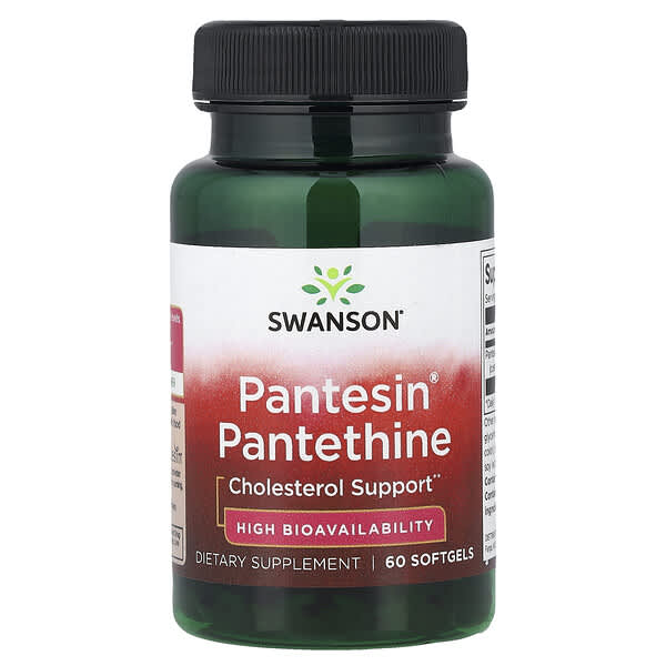 Swanson, Pantesin® Pantethine, 60 Softgels (300 mg Per softgel)
