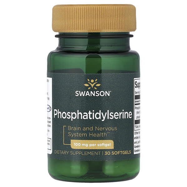 Swanson, Phosphatidylserine, 100 mg, 30 Softgels