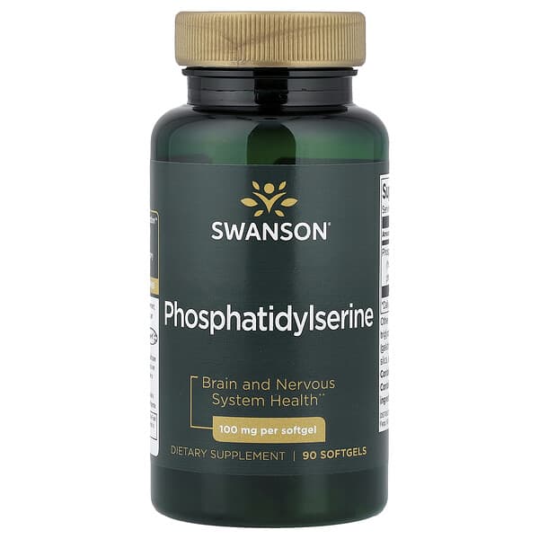 Swanson, Phosphatidylserine, 100 mg, 90 Softgels