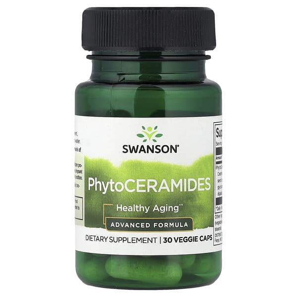 Swanson, PhytoCeramides, Advanced Formula, 30 Veggie Caps (30 mg per Cap)