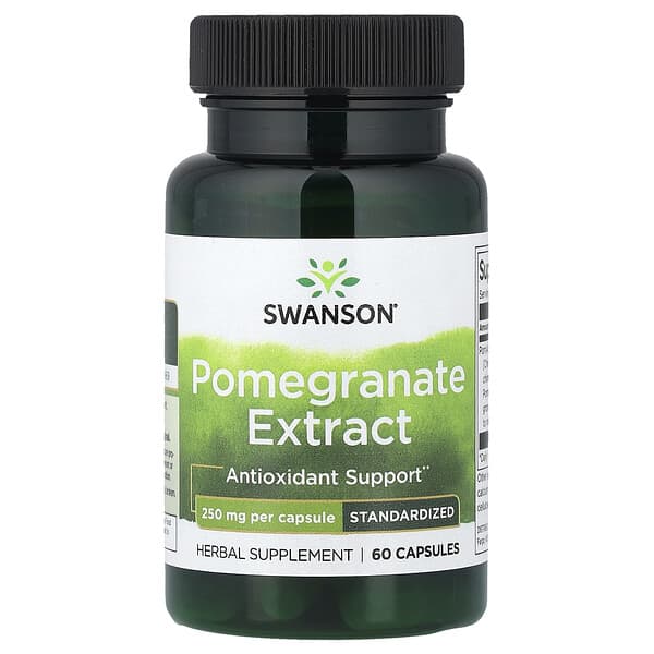 Swanson, Pomegranate Extract, Standardized, 250 mg, 60 Capsules