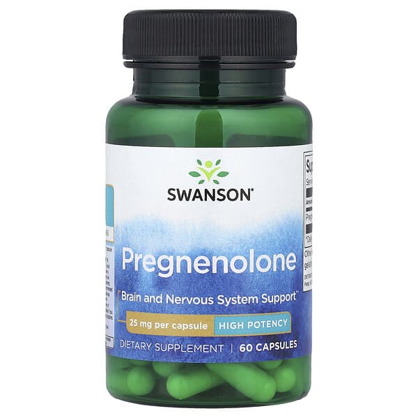 Swanson, Pregnenolone, High Potency, 25 mg, 60 Capsules