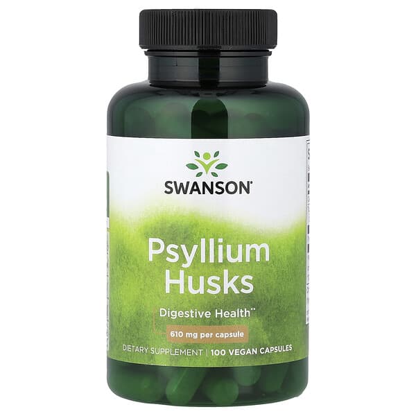 Swanson, Psyllium Husks, 610 mg, 100 Vegan Capsules