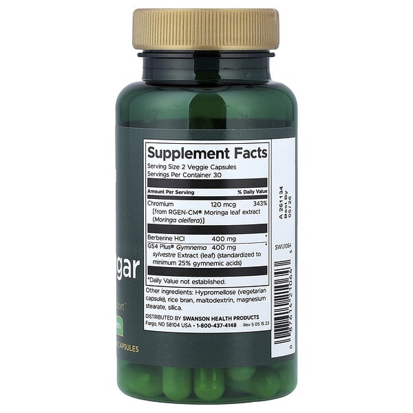 Alternative view of Swanson, Pure Blood Sugar , 60 Veggie Capsules