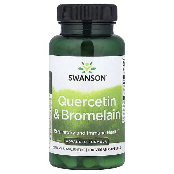 Swanson, Quercetin & Bromelain, 100 Vegan Capsules