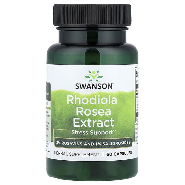Swanson, Rhodiola Rosea Extract, 60 Capsules