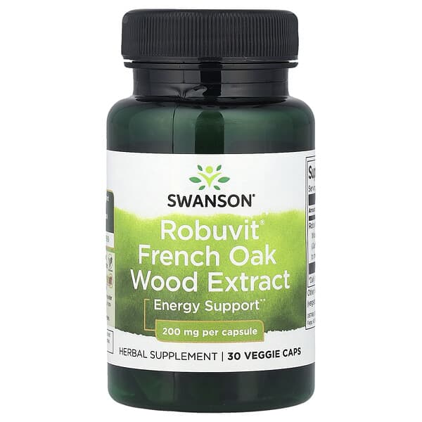Swanson, Robuvit® French Oak Wood Extract, 200 mg, 30 Veggie Caps