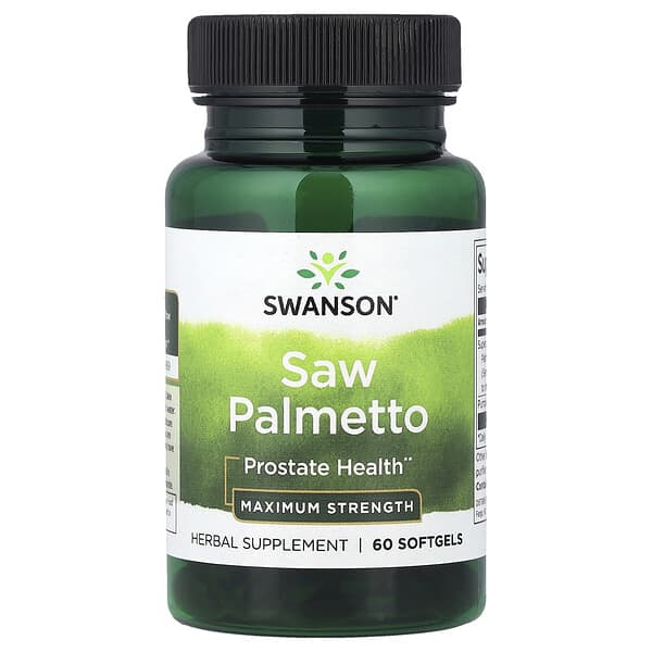 Swanson, Saw Palmetto, Maximum Strength, 60 Softgels