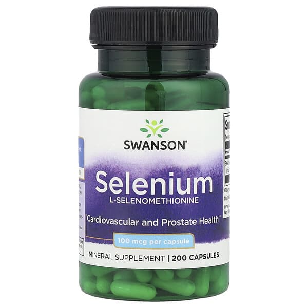 Swanson, Selenium, 100 mcg, 200 Capsules