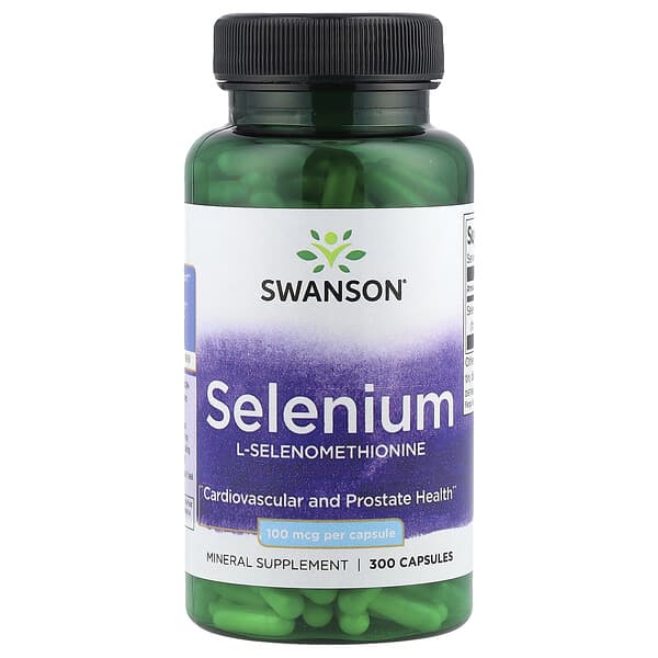 Swanson, Selenium, 100 mcg, 300 Capsules