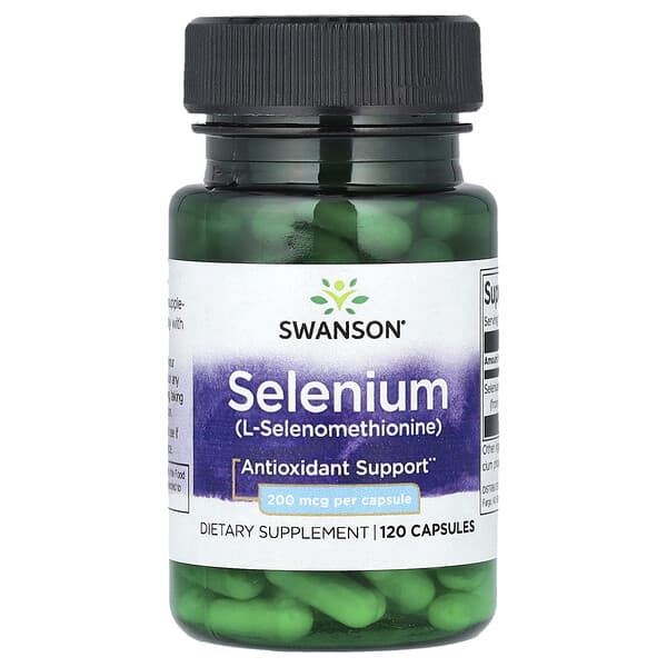 Swanson, Selenium, 200 mcg, 120 Capsules