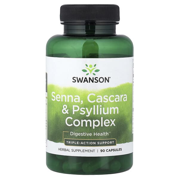 Swanson, Senna, Cascara & Psyllium Complex, 90 Capsules 3 Swanson, Senna, Cascara & Psyllium Complex, 90 Capsules