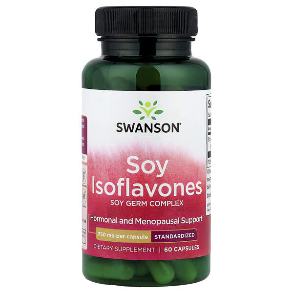 Swanson, Soy Isoflavones, 750 mg, 60 Capsules