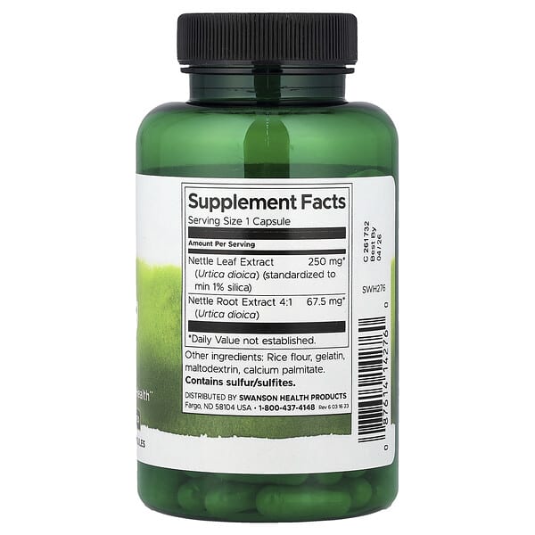 Alternative view of Swanson, Stinging Nettle, 120 Capsules