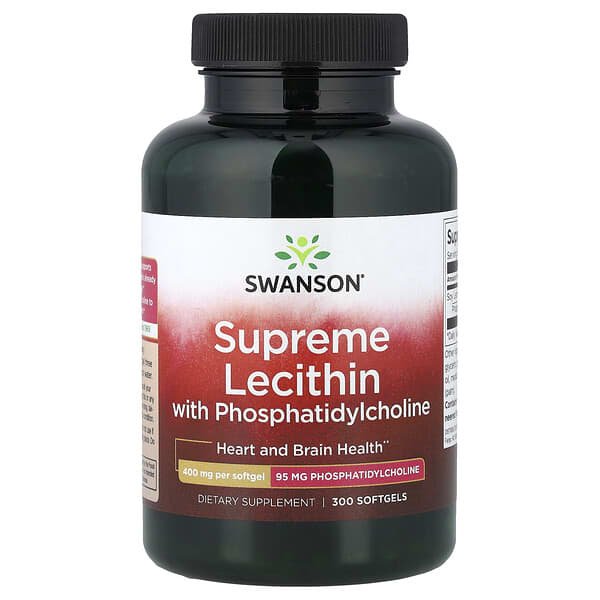 Swanson, Supreme Lecithin with Phosphatidylcholine, 300 Softgels