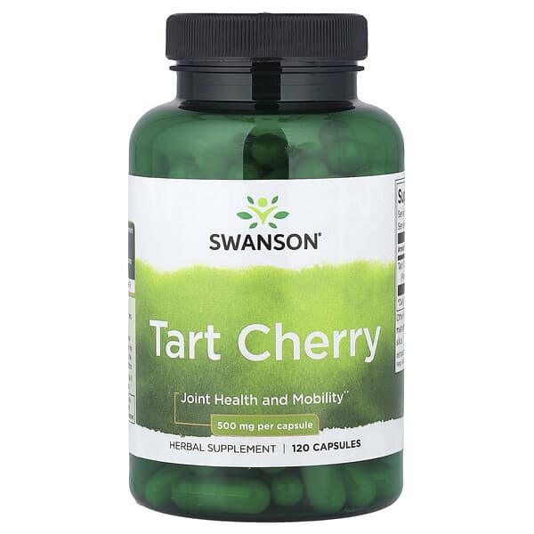 Swanson, Tart Cherry, 500 mg, 120 Capsules