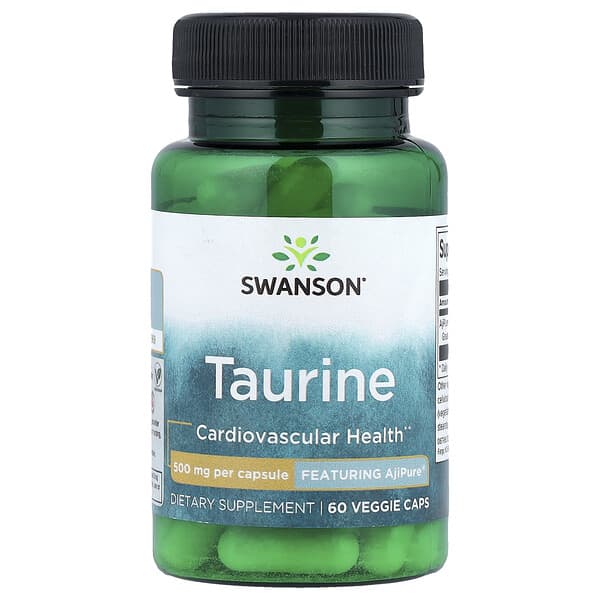 Swanson, Taurine, 500 mg, 60 Veggie Caps
