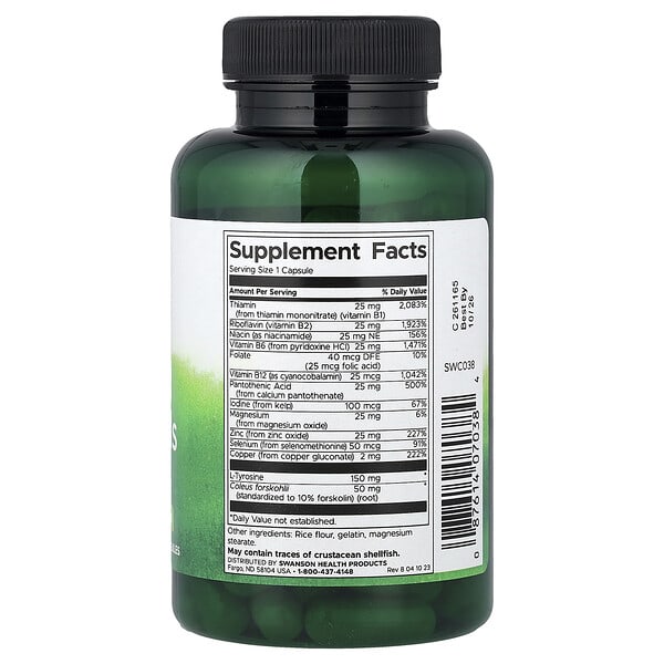 Alternative view of Swanson, Thyroid Essentials, 90 Capsules