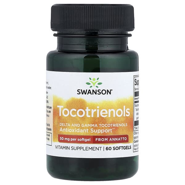 Swanson, Tocotrienols From Annatto, 50 mg, 60 Softgels